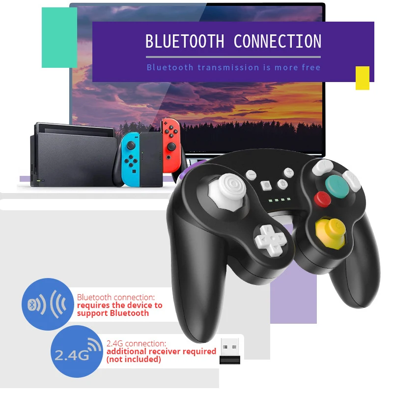 

2021 New Wireless Gamepad For Nintend NGC Gc For Gamecube Controller For Nintendo Switch / PC / TV Box / PS3 For Joystick Joypad