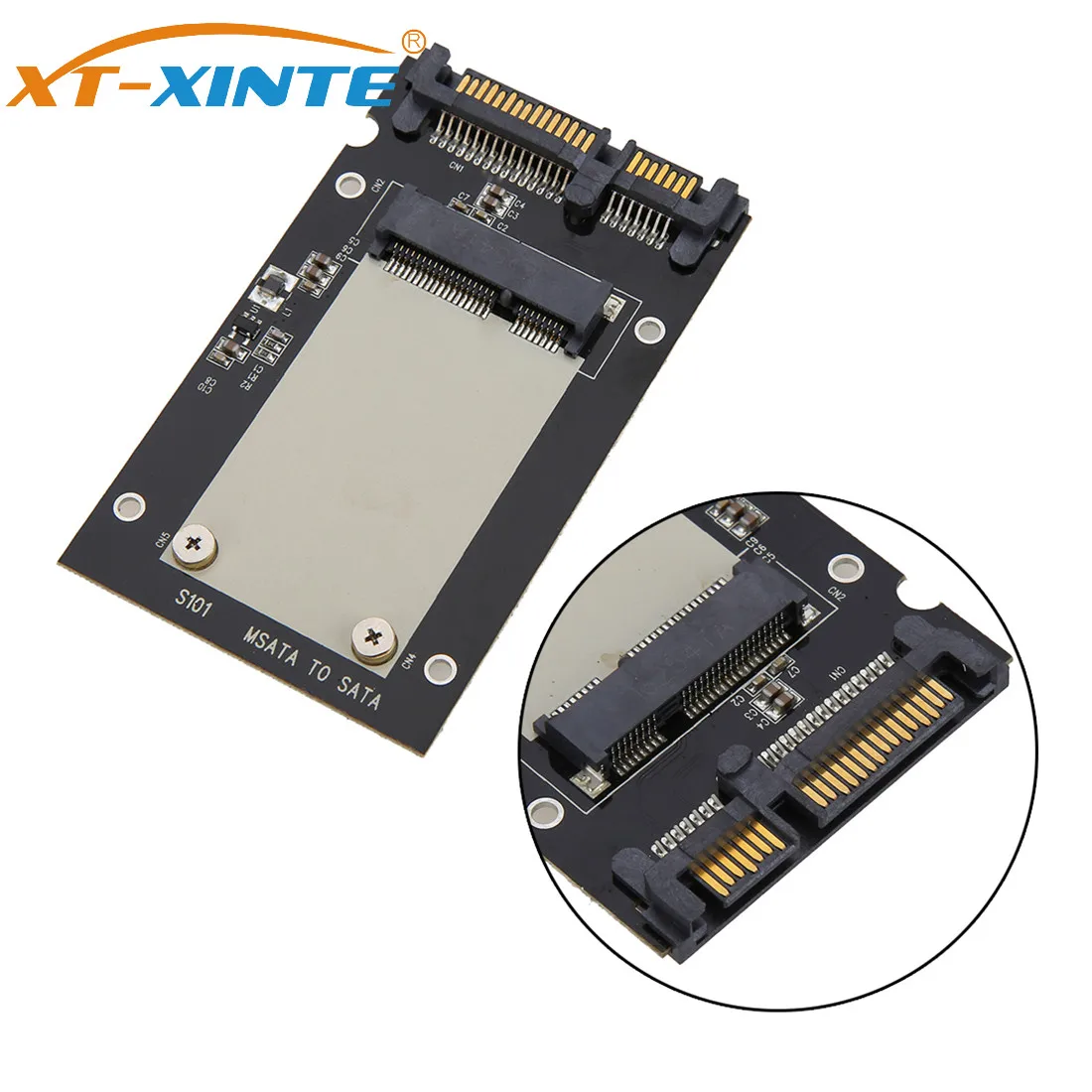 XT XINTE адаптер mSATA Mini SSD для 2 5 &quotSATA SATA3 привод 22Pin конвертер с защитным чехлом Windows
