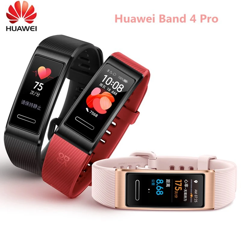 Huawei-pulsera inteligente Band 4 Pro Original, brazalete deportivo con GPS,...