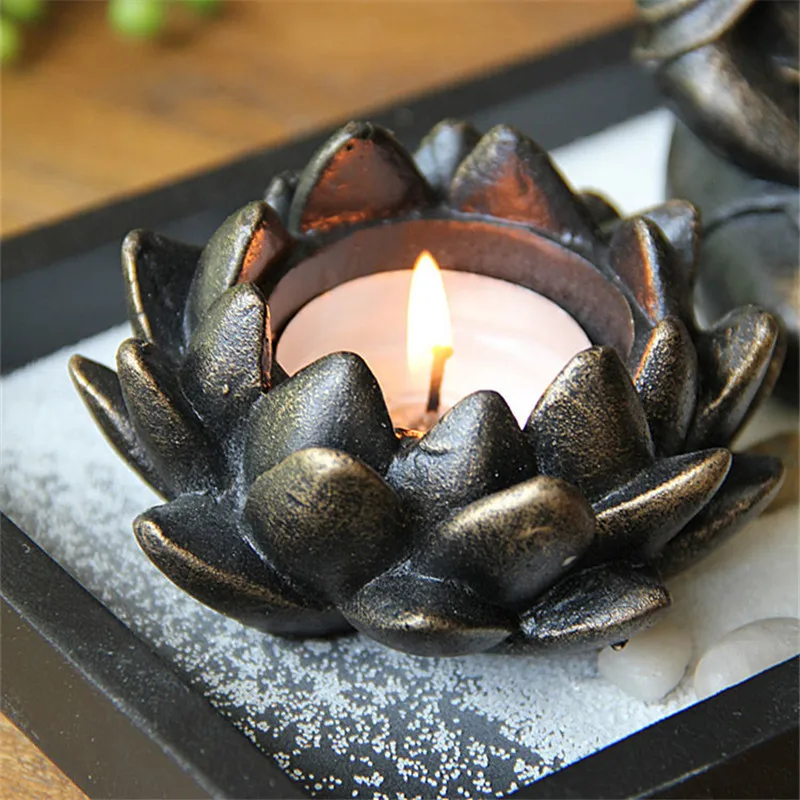 Фэн шуй дзен медитация садовый песок статуя Будды Лотос благовония горелка