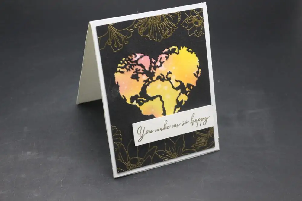 Новое поступление карта в форме сердца Скрапбукинг умственная вырубка ручная