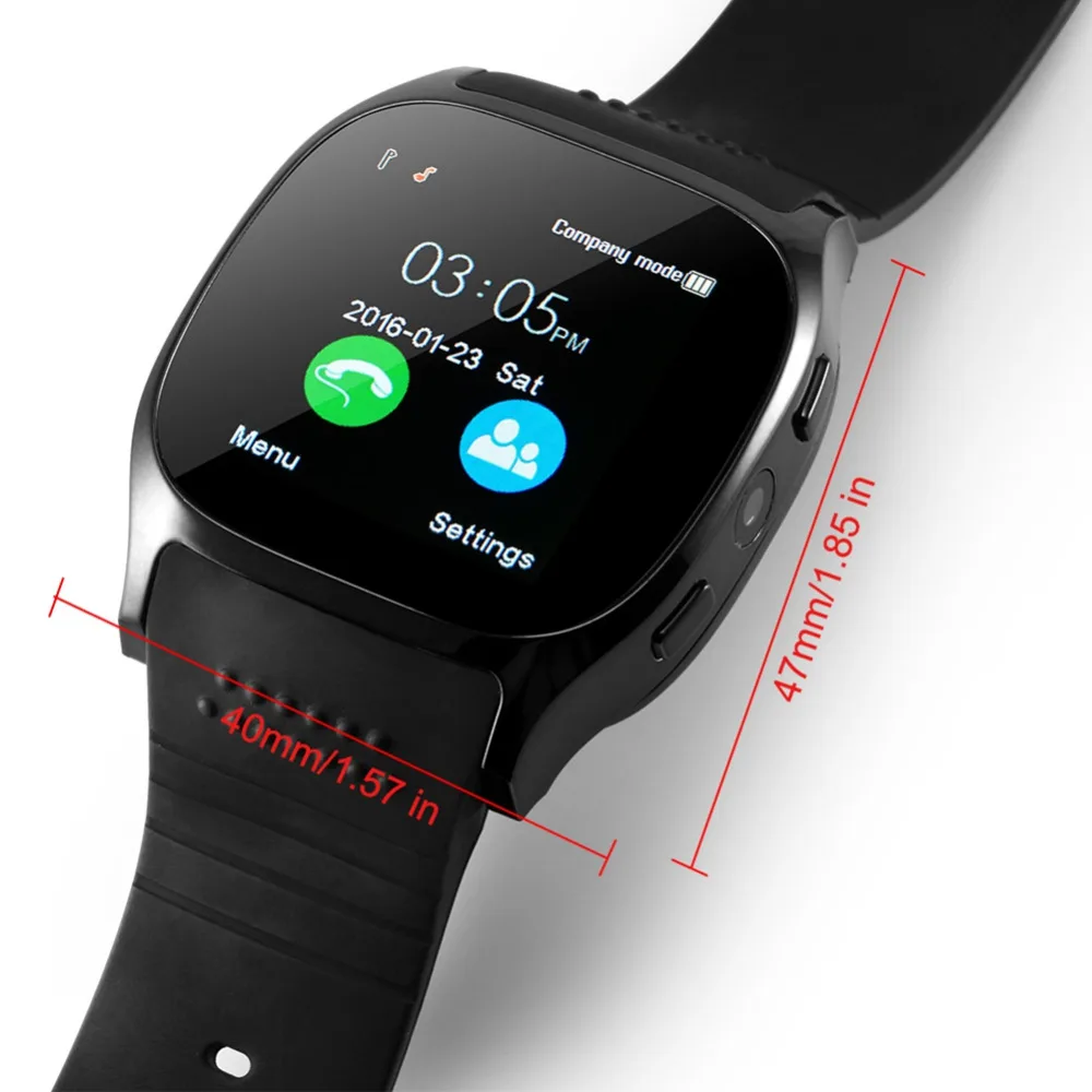 T8 Bluetooth Смарт часы скачать Sim TF SD карта телефонный Звонок Push Сообщение камера