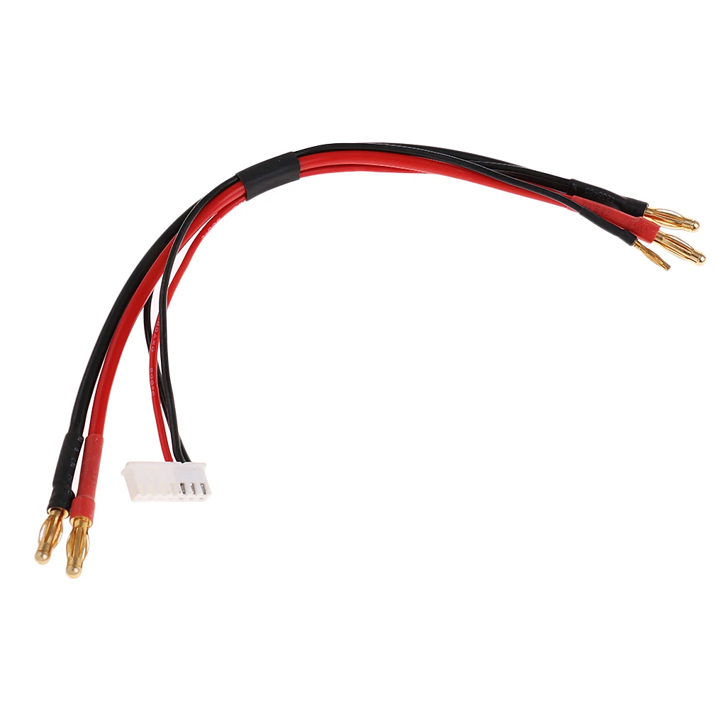 Коннектор типа банан Male 4 мм свинцовый кабель для зарядки батареи 14 AWG