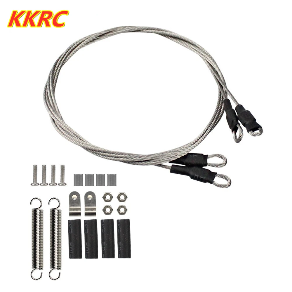 

RC автомобиль Сталь веревка с пружиной для 1/10 RC Гусеничный Traxxas TRX-4 TRX4 осевой SCX10 90046 D90 D110 Tamiya по супер скидке Mst