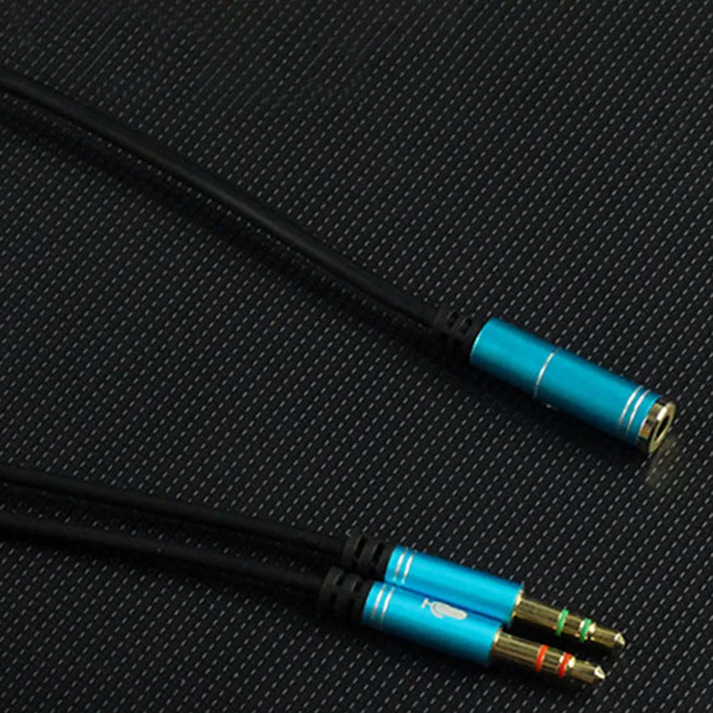 Аудиокабель-разветвитель 3 5 мм для компьютерного разъема 1 штекер на 2 гнезда