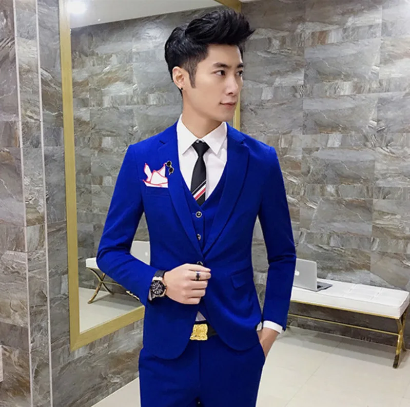 6 видов цветов королевский синий красный черный серый один брезент Костюм 4xl