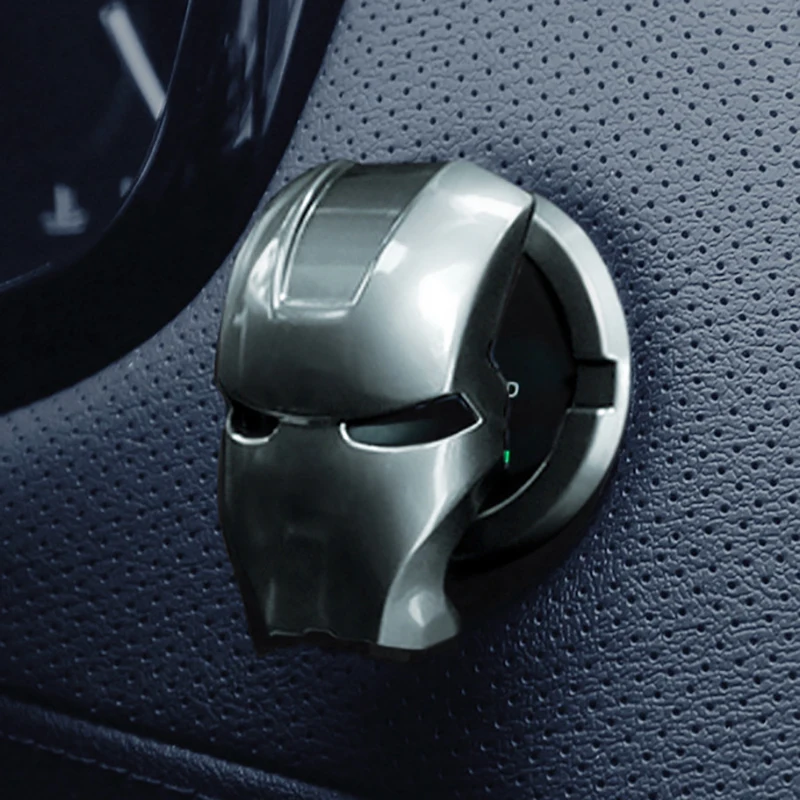 Кнопка зажигания для автомобиля Железный человек|Наклейки салона авто| |