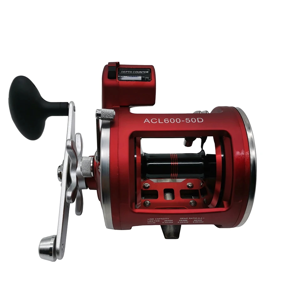 

NEW 12BB HighSpeed Fishing Reel AC 30/50D 3.8:1/5.2:1 Electric Depth Counting Left /Right Hand Multiplier Body Cast Drum