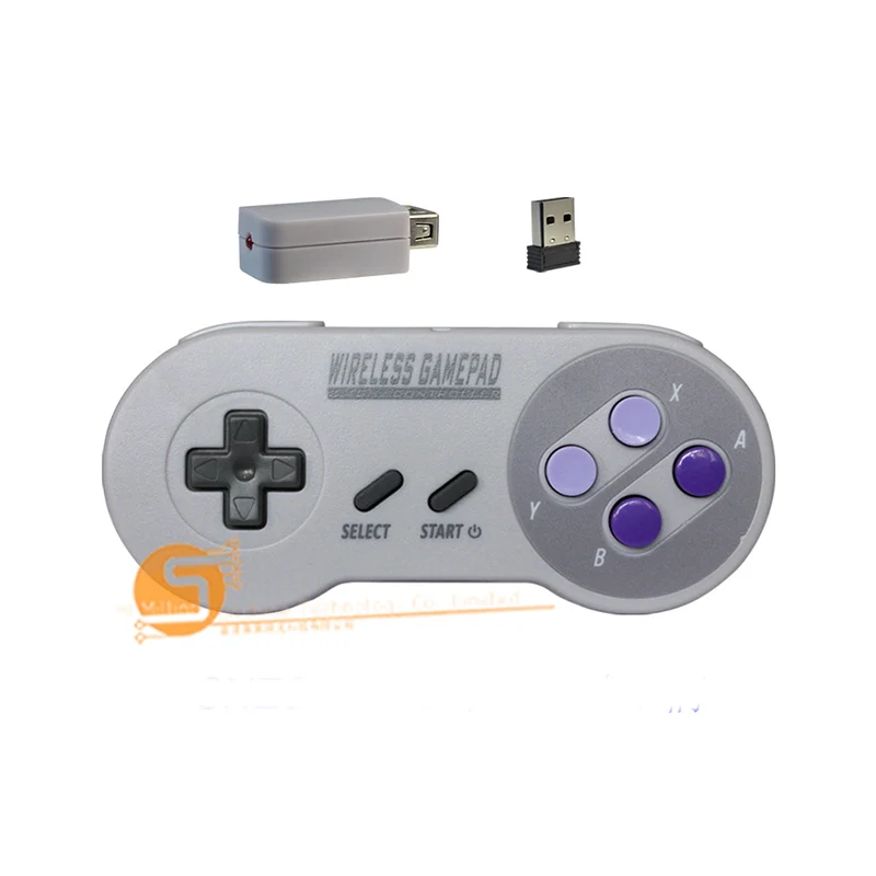 Беспроводной мини контроллер SNES 2 4G классический геймпад игровая ручка с