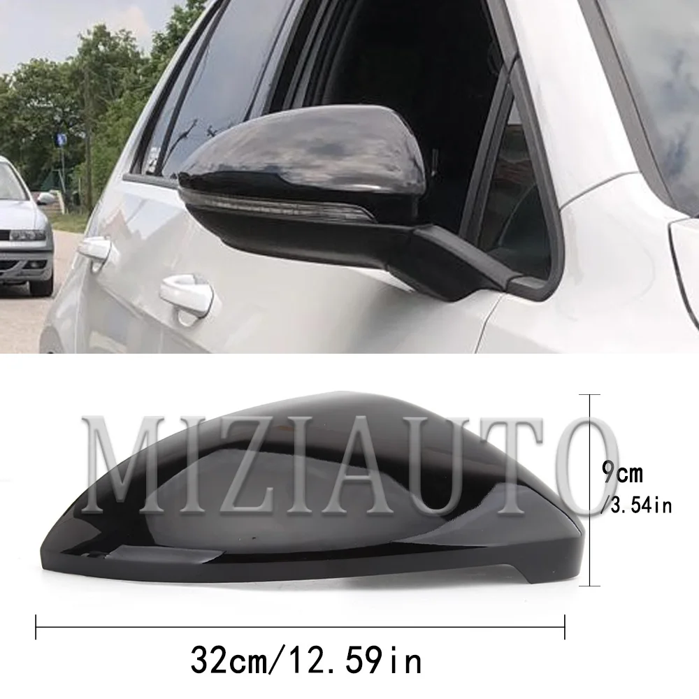 for VW Golf 7 MK7 7.5 GTI Touran 2013-2020 Side RearView Mirror Cover Caps signals golf tools Case Bright Black | Автомобили и
