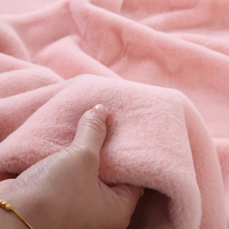 Супермягкая искусственная плюшевая ткань из кроличьего меха 50/50 см имитация