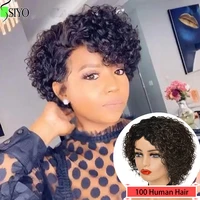siyo brazilian human hair wigs water wave wig remy human hair wigs for black white women short curly human hair wigs