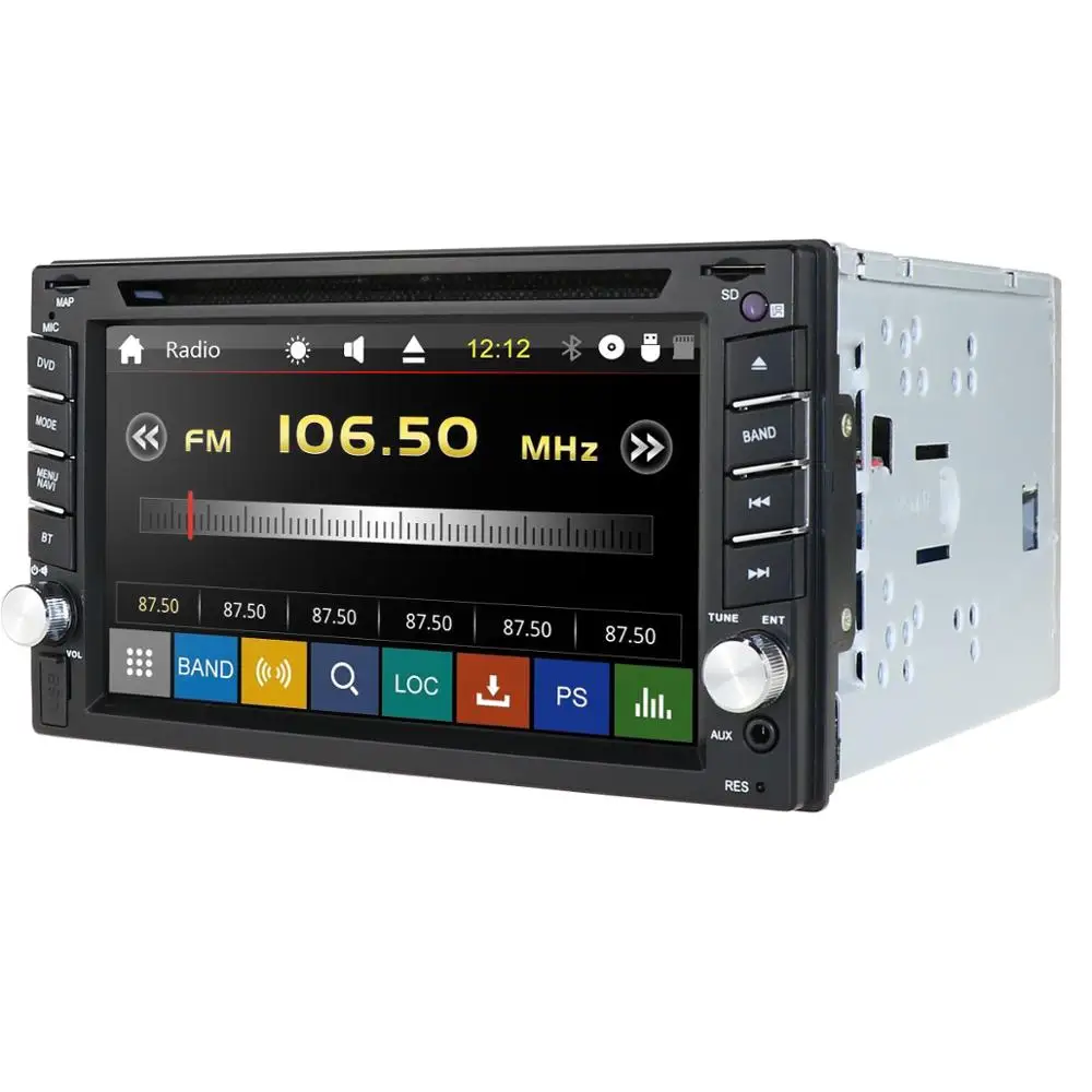 HIZPO 6,2 дюймов Универсальный 2 Din в тире Автомобильный dvd-плеер gps стерео радио сенсорный экран BT USB зеркальная ссылка RDS 1080 P+ карта