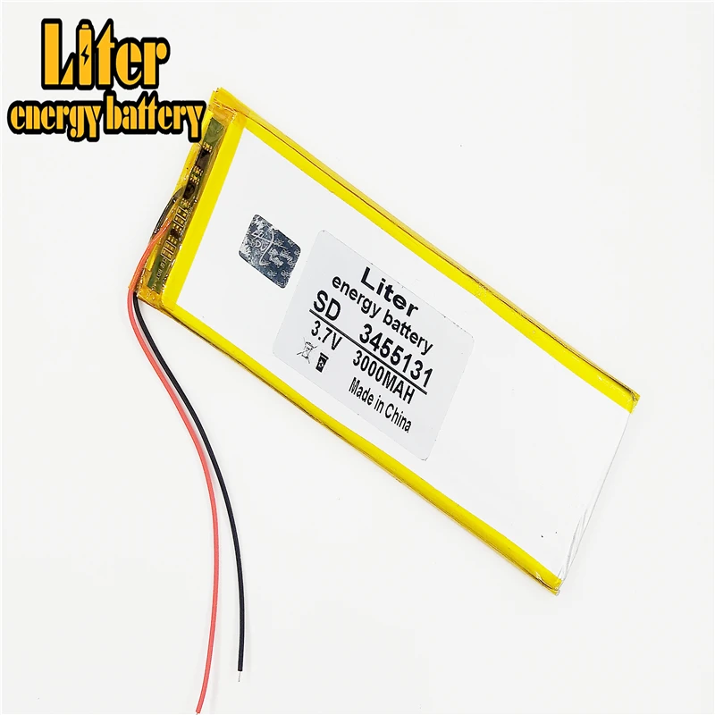 3 7 V Встроенный литий полимерный аккумулятор планшета 3455131 3555130 3000MAH Мобильный