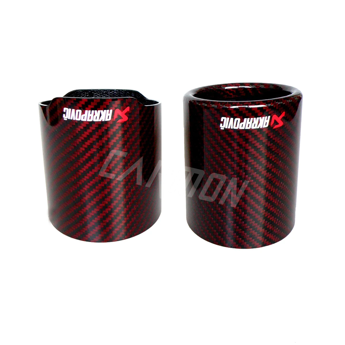 Akrapovic Logo Car Universal Exhaust Pipe Red and Twill Carbon Fiber Cover Muffler Tip case housing | Автомобили и мотоциклы