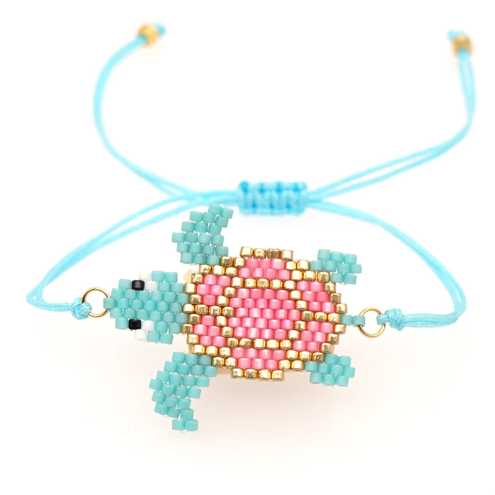Go2boho Pulseras Mujer Moda MIYUKI женский браслет 2 шт./лот черепаха арбуз ювелирные изделия детские животные браслеты Летний пляж