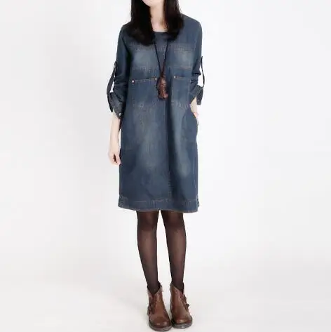 2019 весна лето стильное платье женские винтажные джинсовые платья рабочие Harajuku