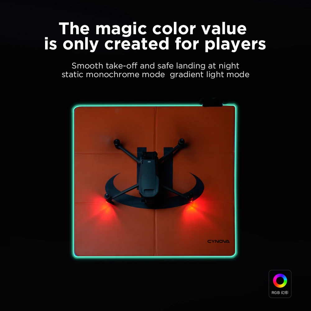 Посадочная подставка CYNOVA DJI Mavic 3 Mini 2 серый светодиод RGB для дрона Phantom SE Air 2/2S PRO PLUS