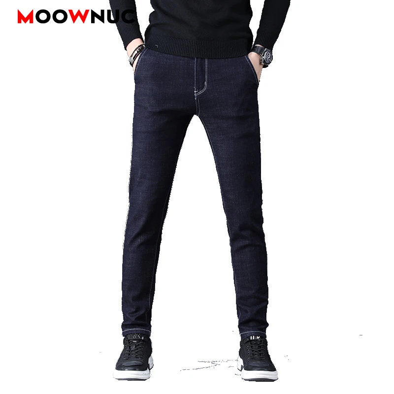 Джинсы для мужчин повседневные уличные осенние мужские джинсовые брюки MOOWNUC