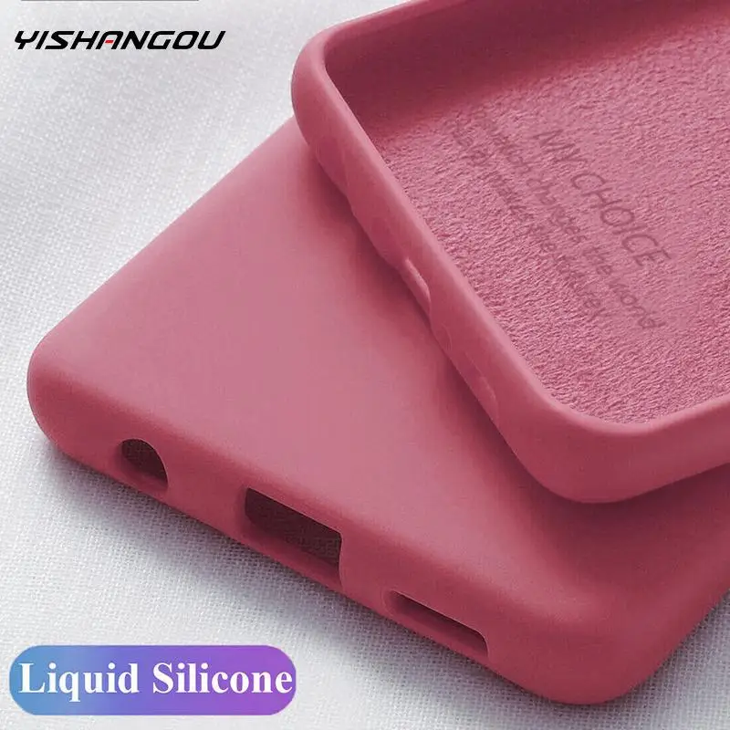 

For Samsung A50 A70 A51 A71 S8 S9 S10E S20 FE Plus Liquid Silicone Soft Case For S21 S20 Plus A72 A52 A22 A31 A22 A21S A32 4G