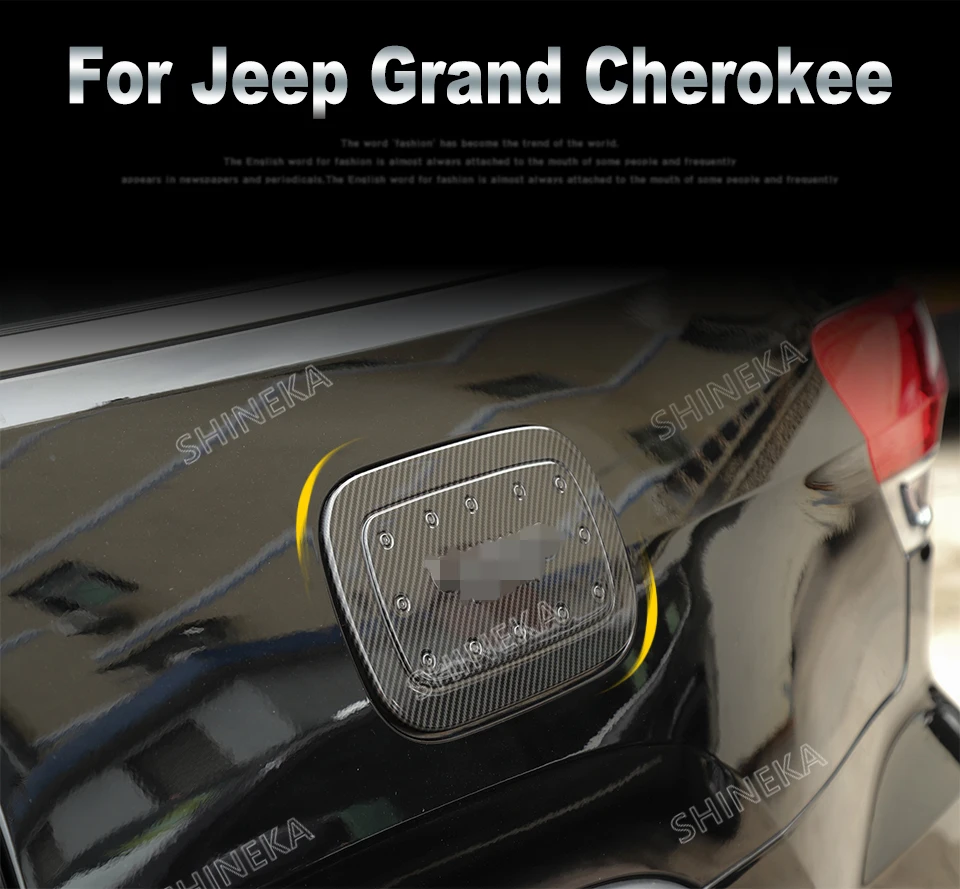 SHINEKA внешний топливный бак Чехлы для Jeep Grand Cherokee 2011+ для крышки топливного бака автомобиля наклейки аксессуары для Jeep Grand Cherokee