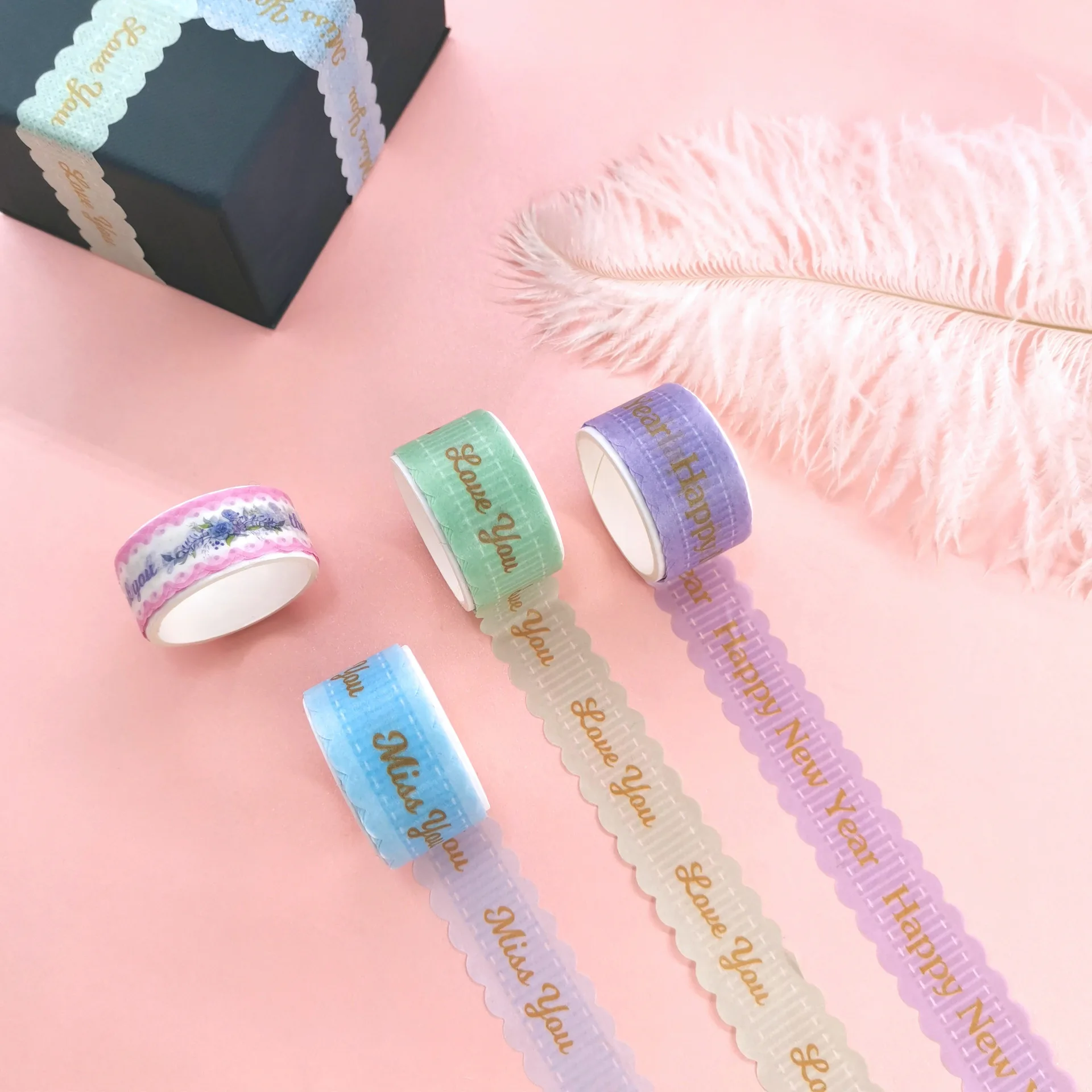 

4rolls 3M Lovely Flower DIY Washi Tape Notebook DIY Decorative Washi Tape Set Cute Stationery Supplies