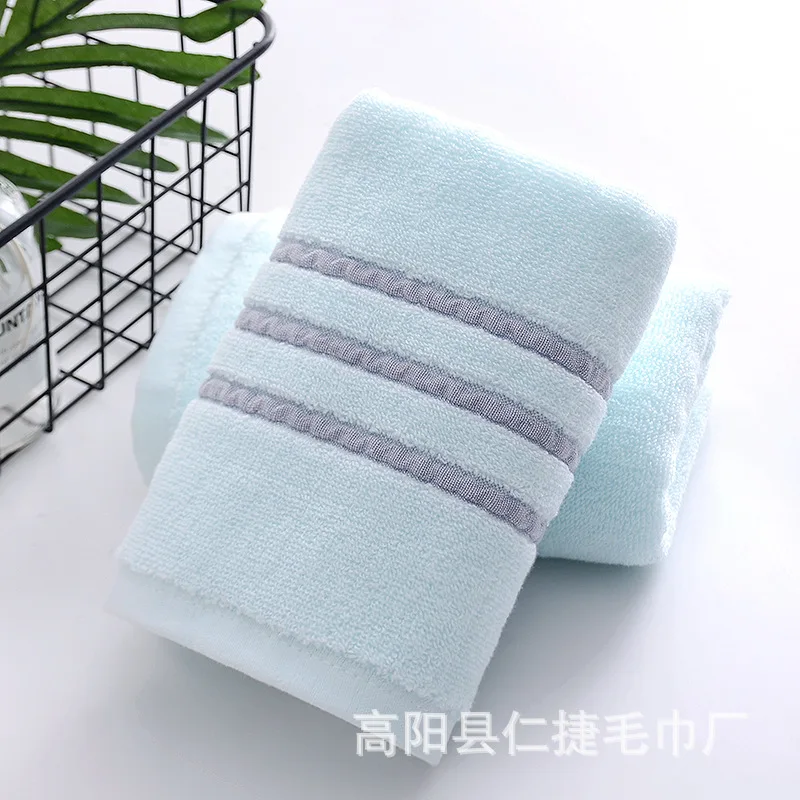 

2021 new high quality face towel solid color towel