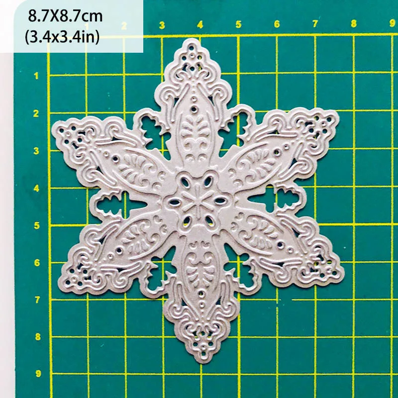 Snowflake cut dies 1 шт.ножи для вырубки скрапбукинг FEESTIGO штампы для скрапбукинга рождество плашка скрапбукинг ножи для вырубки - Цвет: Snowflake cut dies