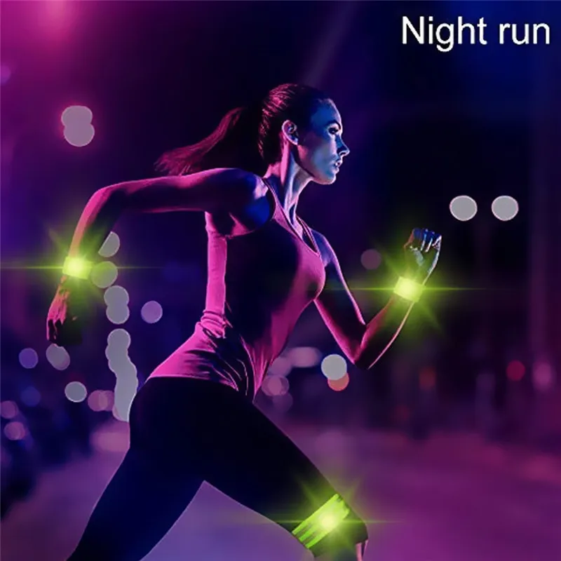 1 пара светоотражающих ремней для поддержки лодыжки эластичный наручный ремешок