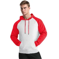 mens color matching large size spring and autumn hooded sweater mens pullover baseball uniform sports hoodie