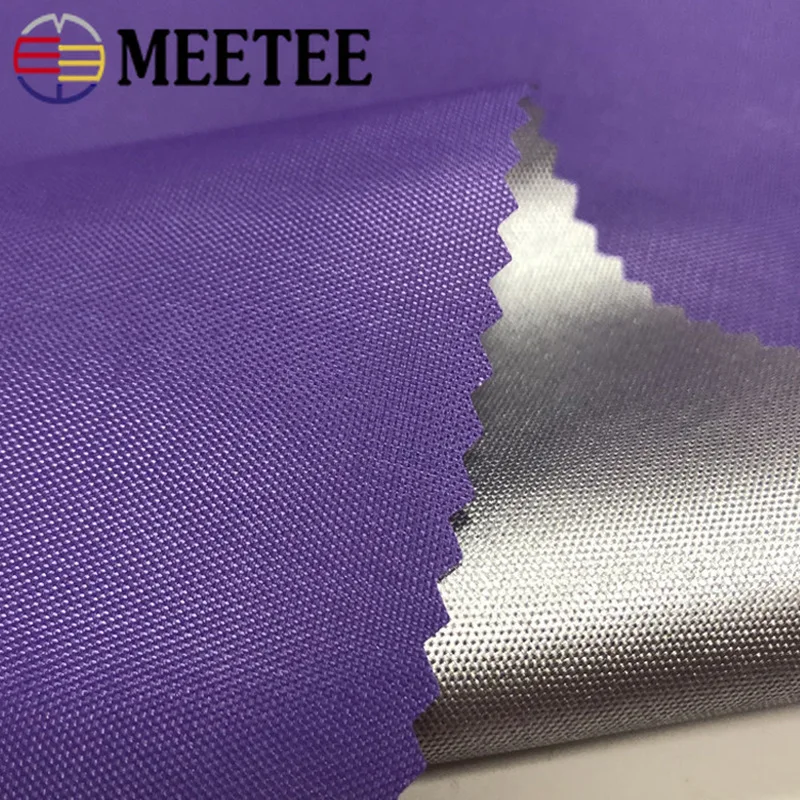 

1/3Meters Meetee Wide 1.5M 210D Silver Coated Waterproof Oxford Fabric for Shading Rainproof Cloth Tent Sewing Material RC615