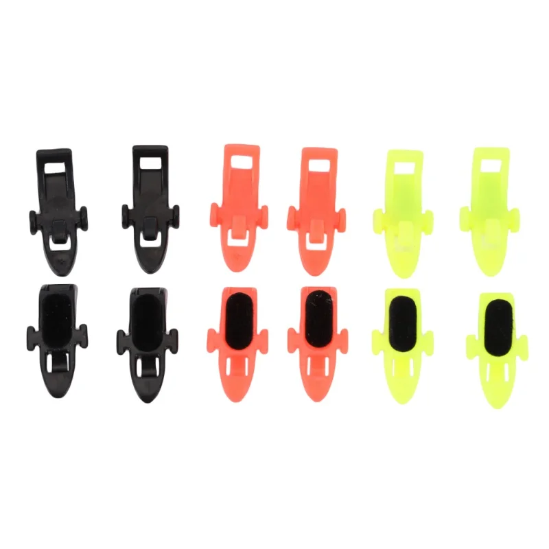 10 шт., держатель для рыболовного крючка, с резиновыми кольцами