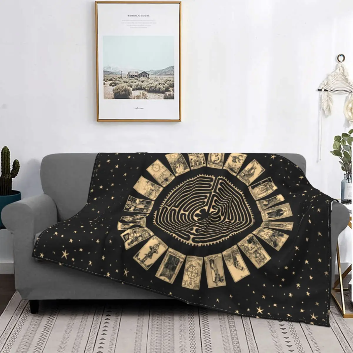 

Laberinto y Tarot, manta с рулетками для мягкой воды, манты с ультратонкой сердцевиной, рождественские украшения