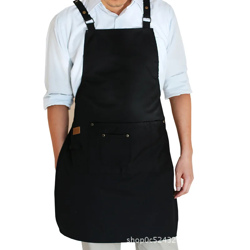

Simple work apron Men's and women's general restaurant workwear