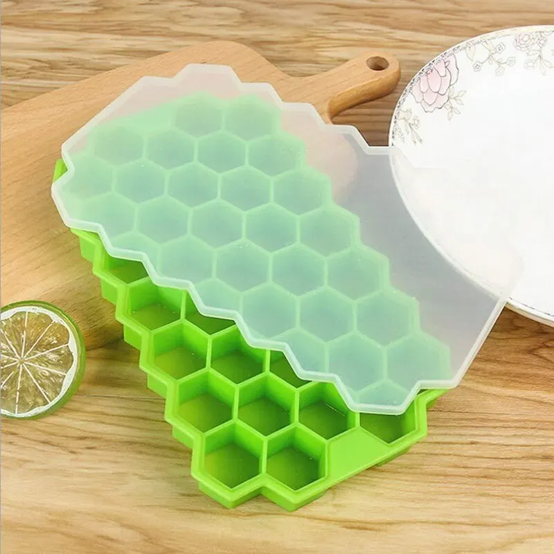 Легкая силиконовая для кубиков льда сотовая форма лоток вина Виски DIY ледяной куб