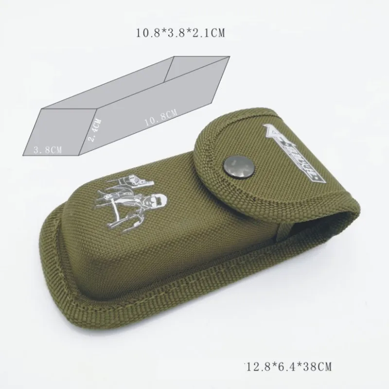 Зеленый Tool Fold Knife Plier Bag Pouch Case Sheath Nylon belt loop Pocket Carry Storage Flashlight Holder Waist Pack Outdoor Camp kit - Цвет: Зеленый