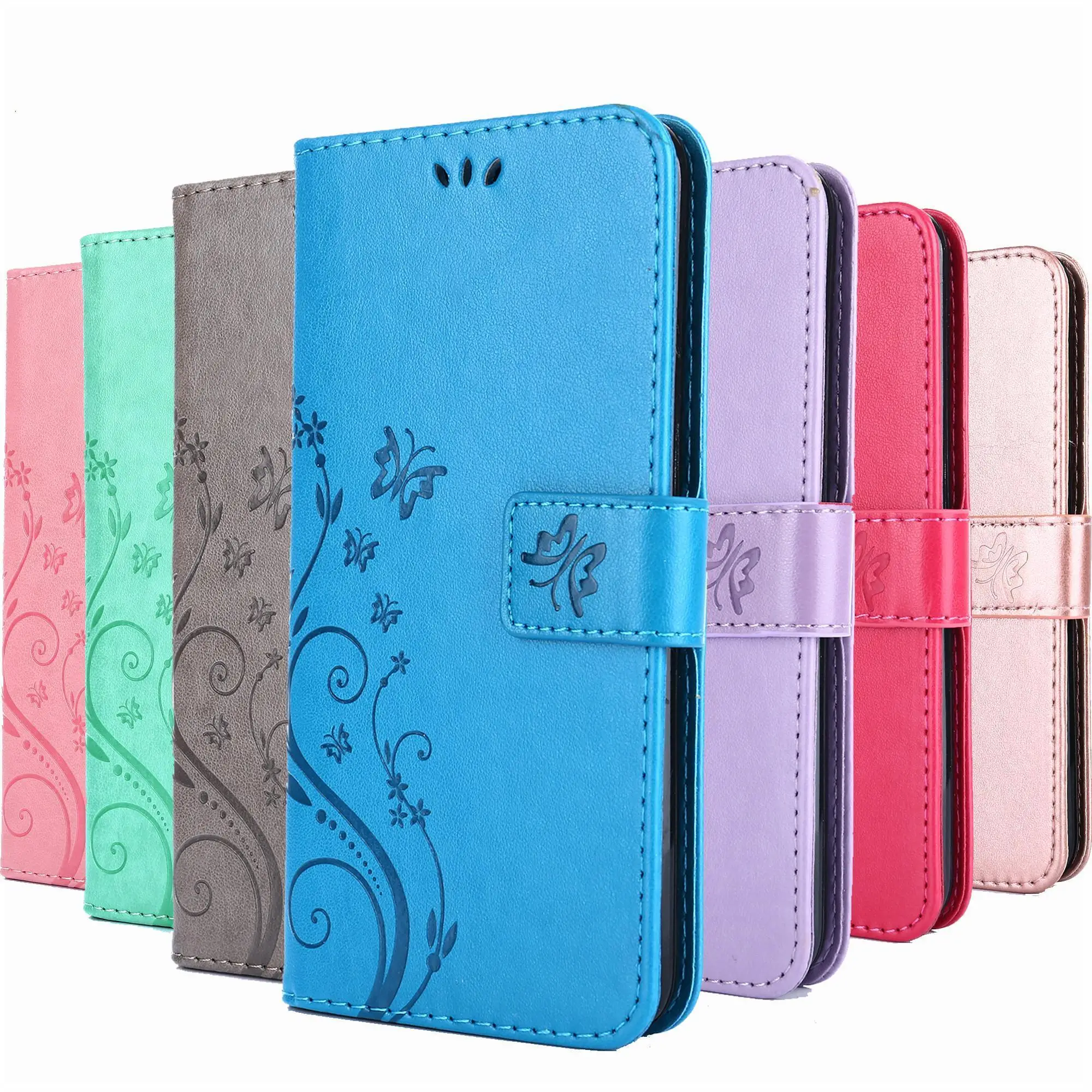 

Luxury Flip Phone Case For Huawei P Smart 2019 2021 P30 Pro P40 Lite P8 P9 Lite Leather Holder Funds Card Slots Wallet Bag Cover