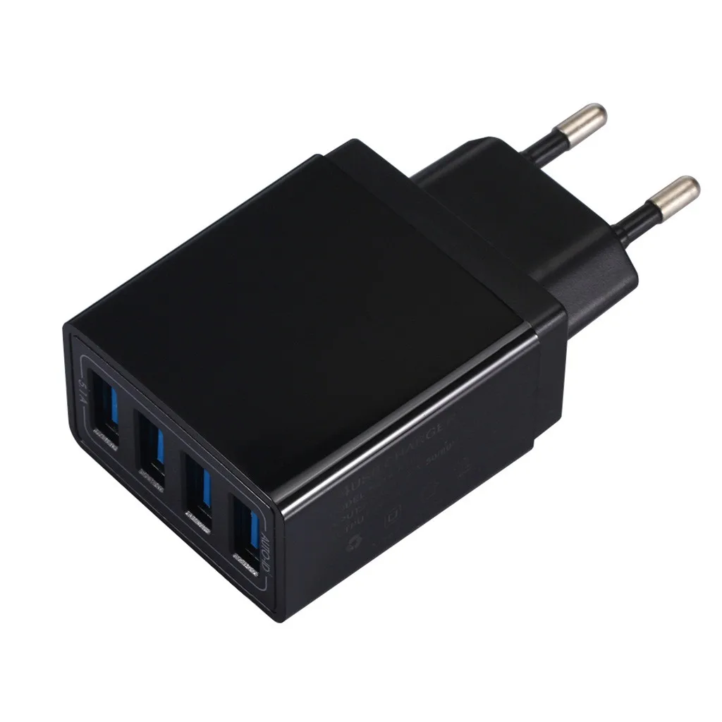 Европейский адаптер с 4 портами 1011 А зарядное устройство несколькими USB