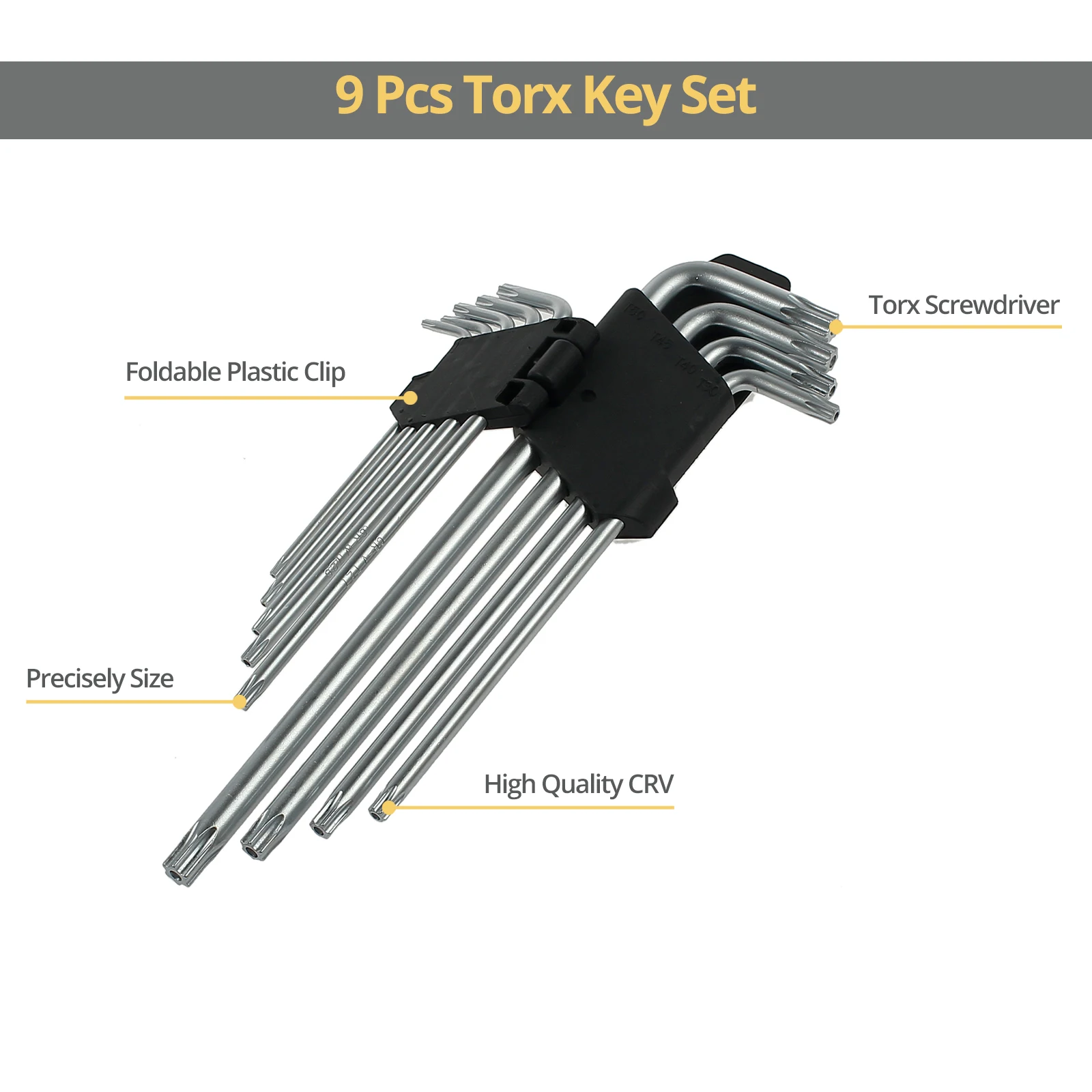 Набор инструментов для ремонта комплект из 9 с метрическими звездочками и