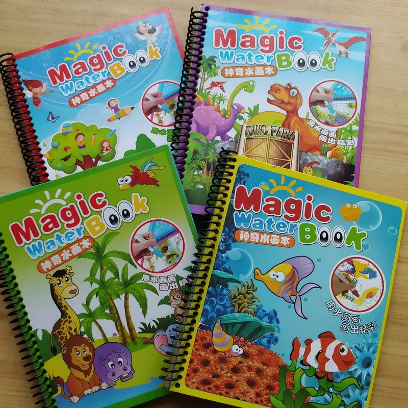 5 стильных детских книг для рисования блокнот волшебной водой книга с ручкой