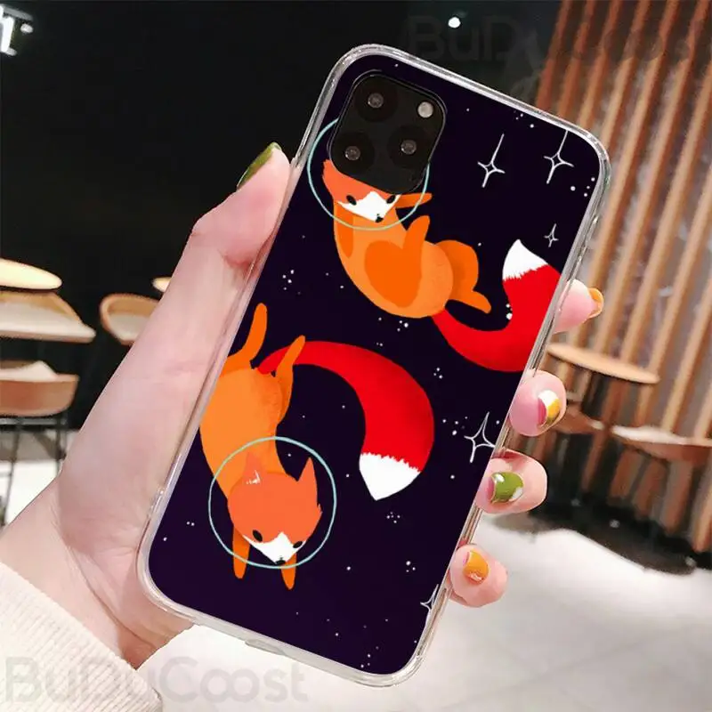 

Riccu cute Anime funny fox Phone Case For iPhone 11 12 pro XS MAX 8 7 6 6S Plus X 5S SE 2020 XR cover