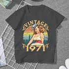 Футболка женская хлопковая в стиле поп-арт, на 50-й день рождения, 5XL