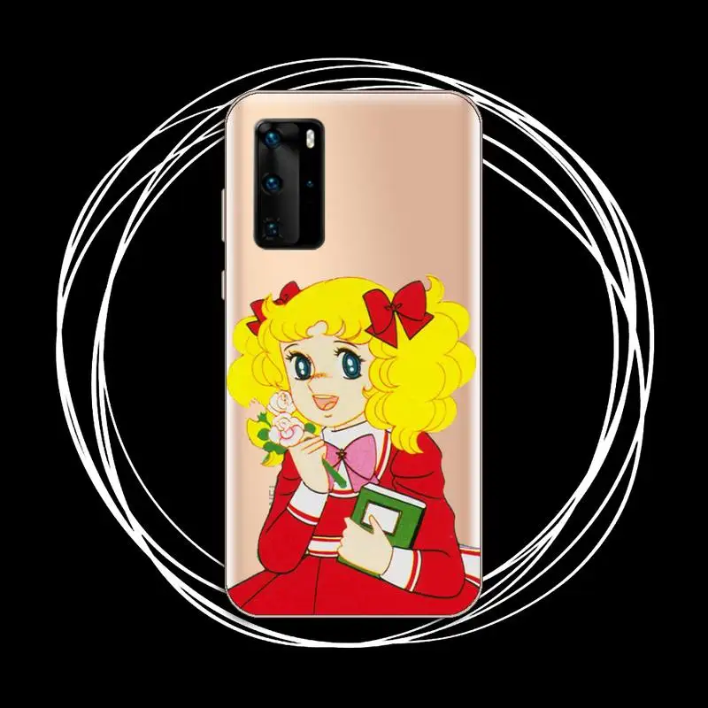 

Anime Manga Candy Phone Case Transparent for Huawei P20 P30 P40 lite pro P smart 2019 honor 8x 10i