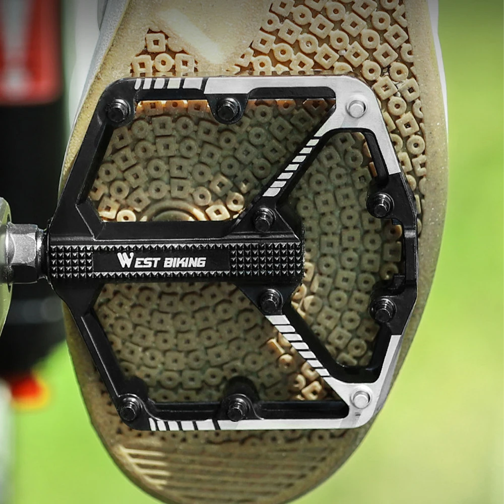 

Велосипедные педали, двусторонние Нескользящие, ультралегкие алюминиевые, для горных и дорожных велосипедов, противоскользящие аксессуар...