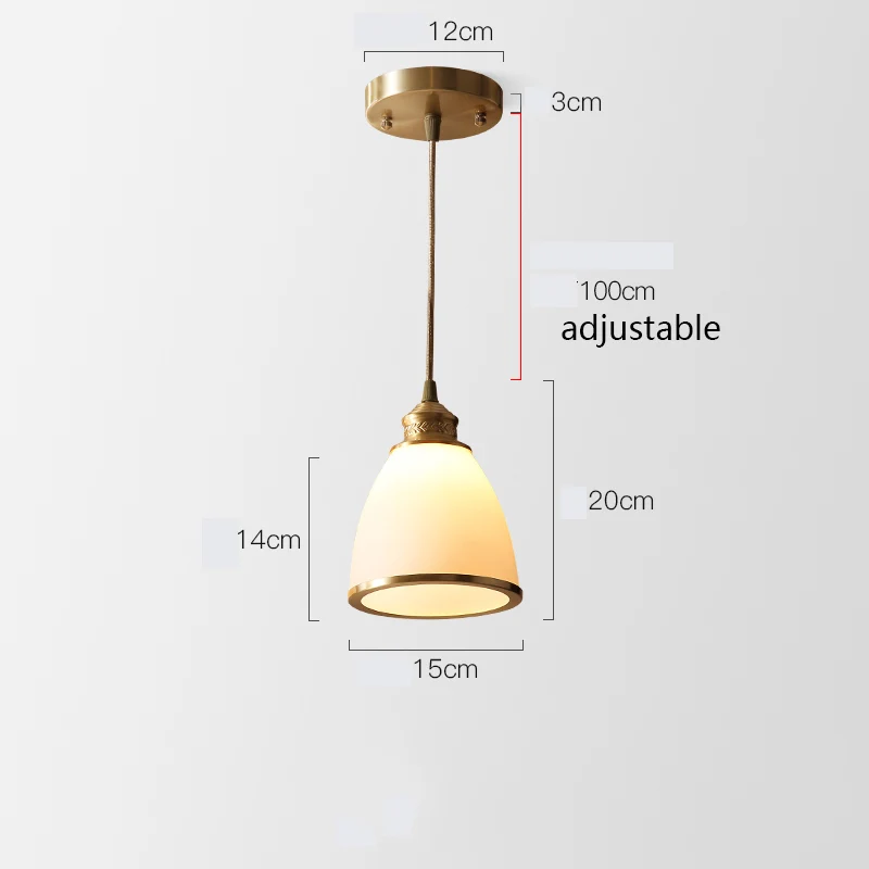 

Nordic Copper Glass Pendant Lights Lamp LED Pendant Lighting Living Room Dining Room Kitchen Bedroom Loft Home Deco Hanging Lamp