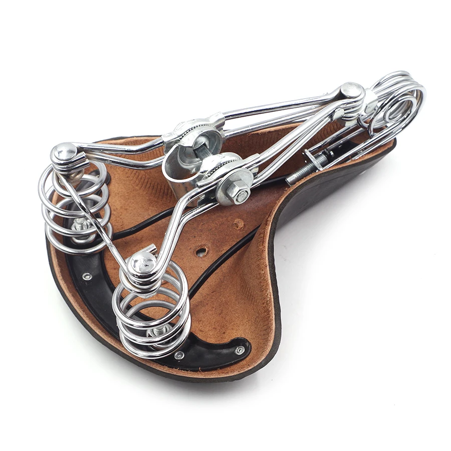 Седло Велосипедное весеннее из мягкой кожи в стиле ретро для взрослых | Спорт и