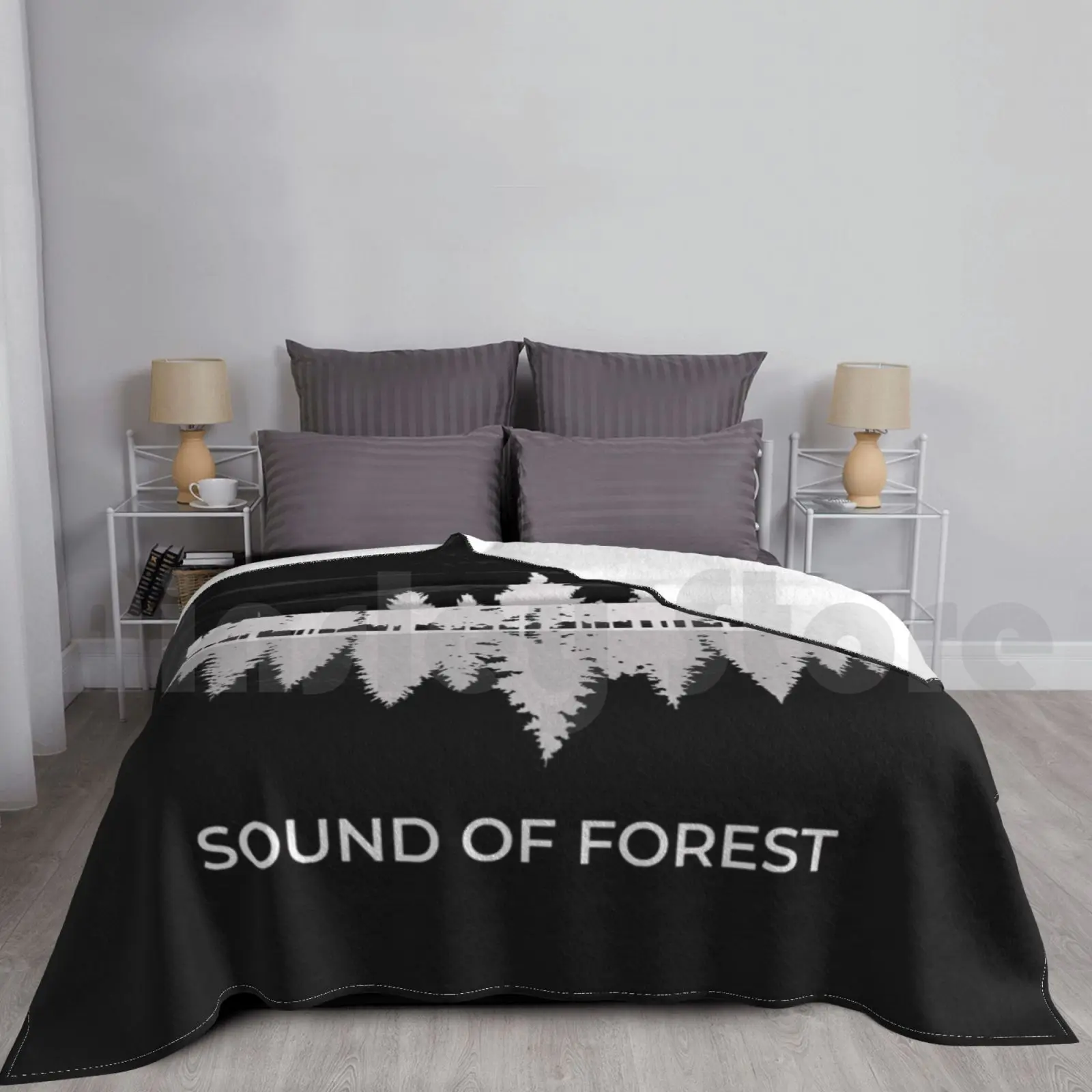 

Forest Sound Blanket For Sofa Bed Travel Forest Nature Sound Music Sound Of Forest Quote Trees Blue Animals Cool