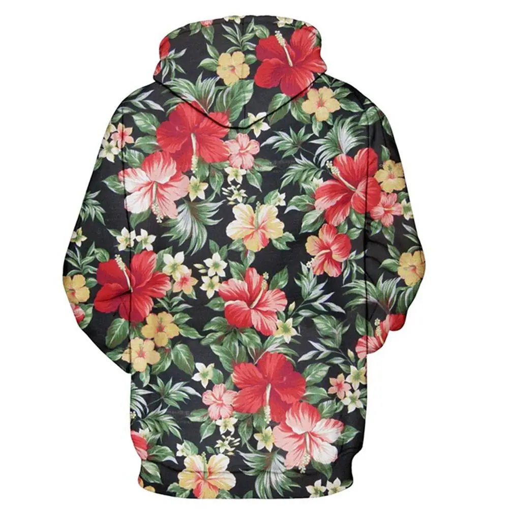 

Autumn Winter Women Men Sweatshirt Streetwear 3D Letter Floral Printing Casual Long Sleeve Hoodie Sweatshirt Male Lovers Tops