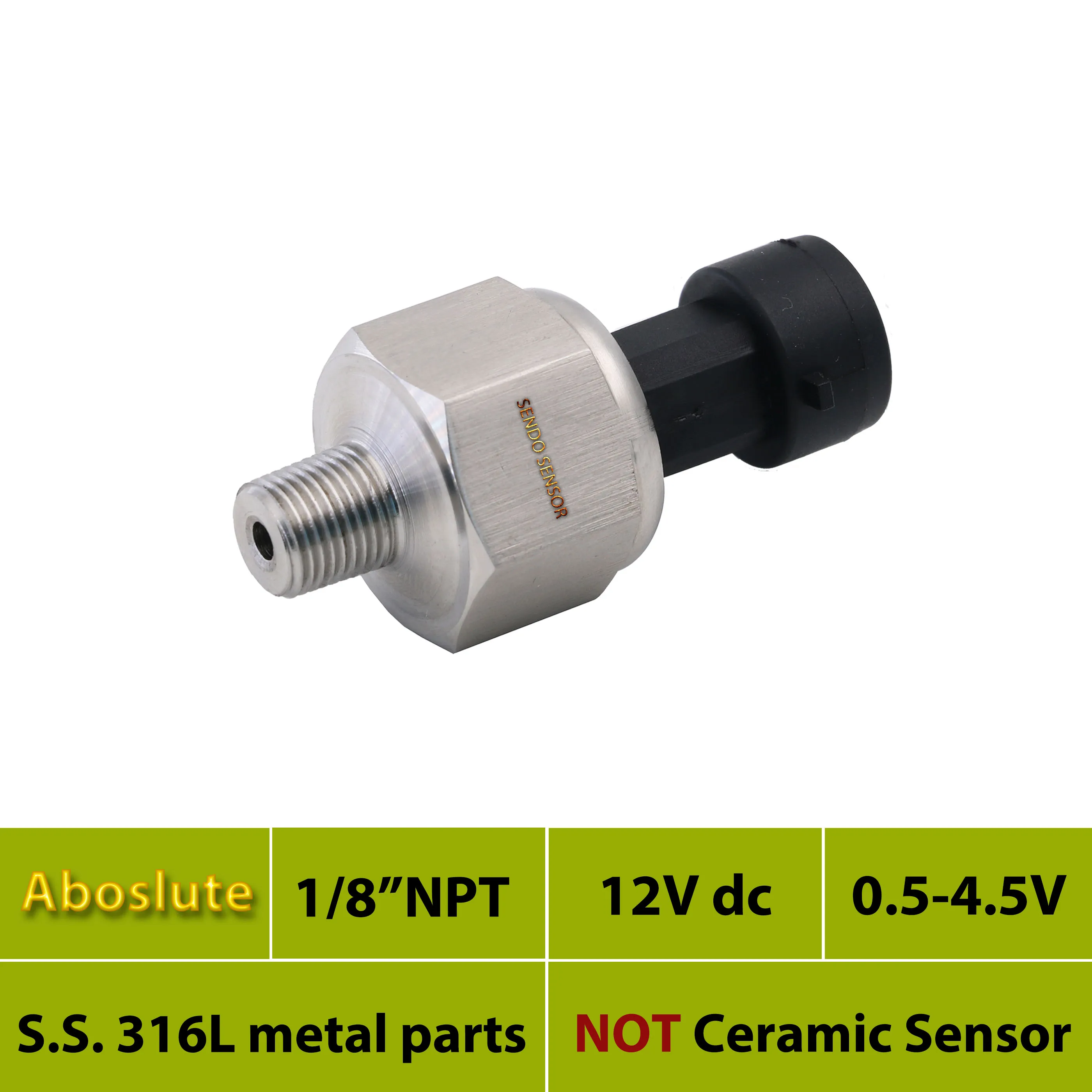 12 В 0 5 4 в сигнал abs датчик давления 30 50 75 psi абсолютный бар 16 10 2 МПа диафрагма AISI 316L |