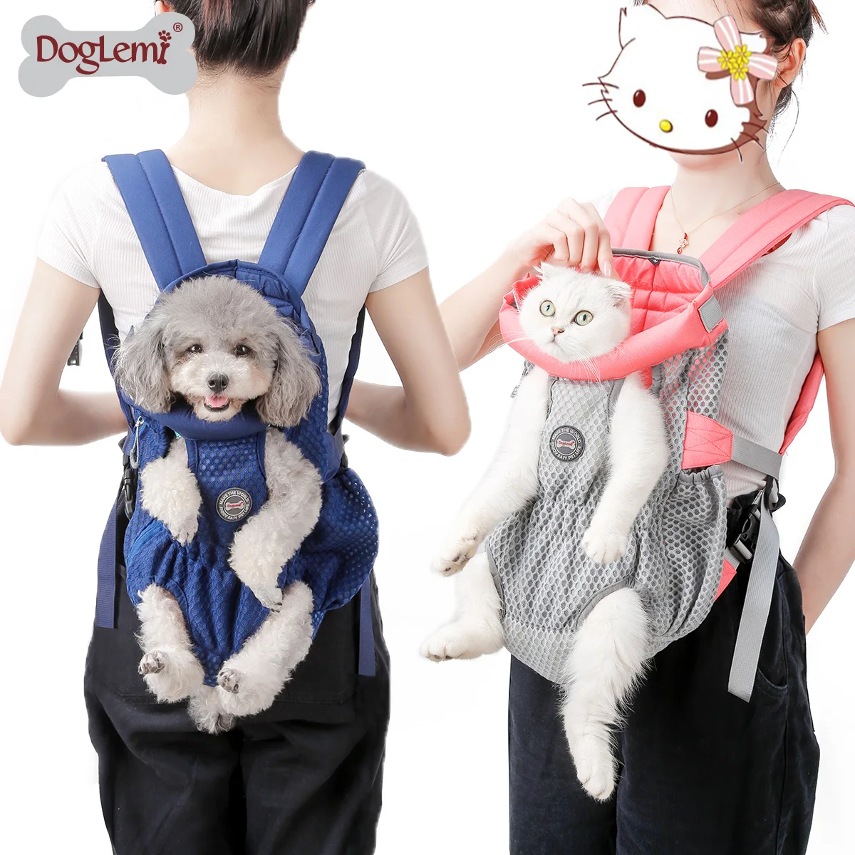 

Pet Dog Carrier Mesh Breathable Bag Traving Shopping Carring Bag Cat Backpack for Dogs Anilmal Transport Carrier